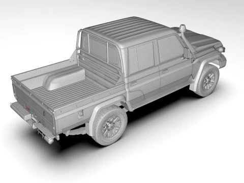 Toyota Land Cruiser J79 Double Cab 2024 3D Model