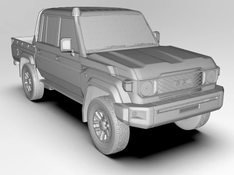 Toyota Land Cruiser J79 Double Cab 2024 3D Model