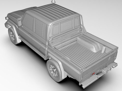 Toyota Land Cruiser J79 Double Cab 2024 Modèle 3D