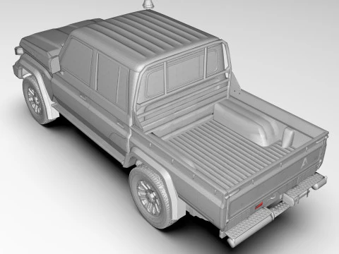 Toyota Land Cruiser J79 Double Cab 2024 3D Model