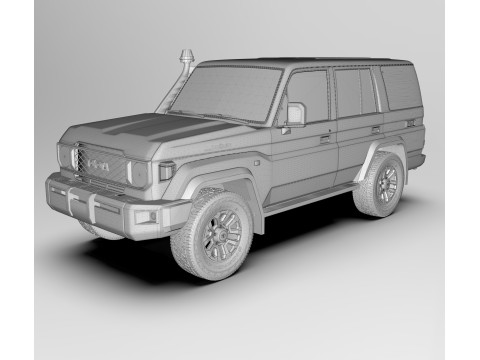 Toyota Land Cruiser J76 2024 3D Model