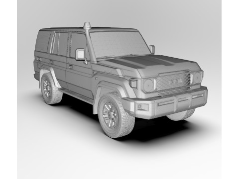 Toyota Land Cruiser J76 2024 3D Model