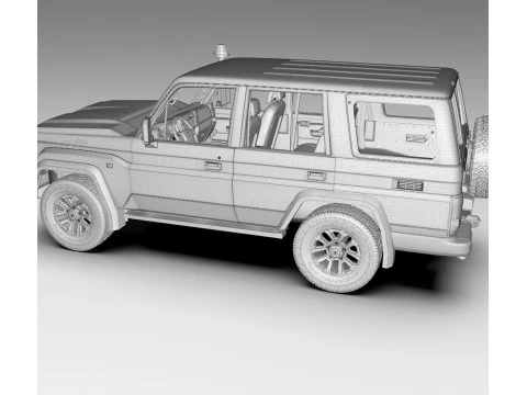 Toyota Land Cruiser J76 2024 Modello 3D