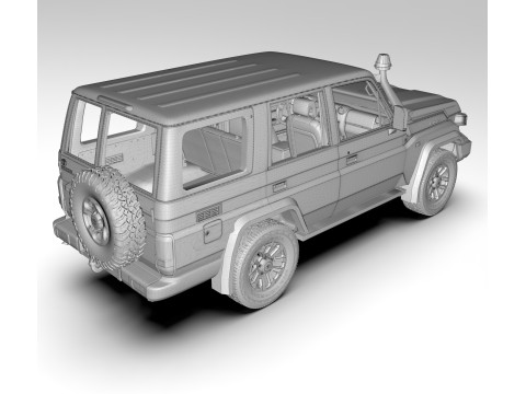 Toyota Land Cruiser J76 2024 3D Model