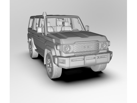 Toyota Land Cruiser J76 2024 3D Model