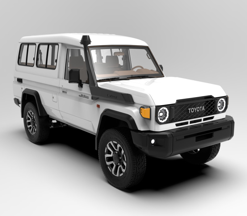 Toyota Land Cruiser J78 2024 Model 3D .c4d .max .obj .3ds .fbx .stl .blend