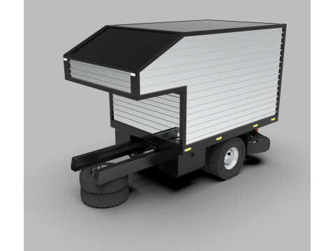 Aluminum Cargo Box Truck Modelo 3D