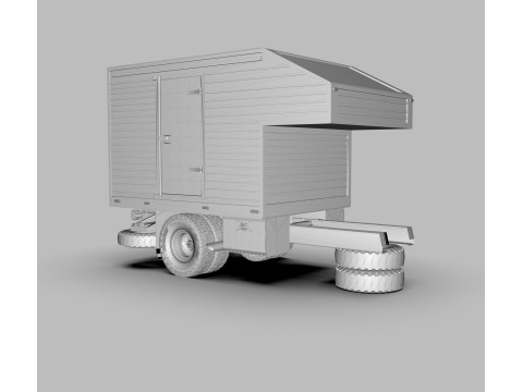 Aluminum Cargo Box Truck Modelo 3D