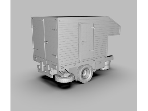 Aluminum Cargo Box Truck Modelo 3D