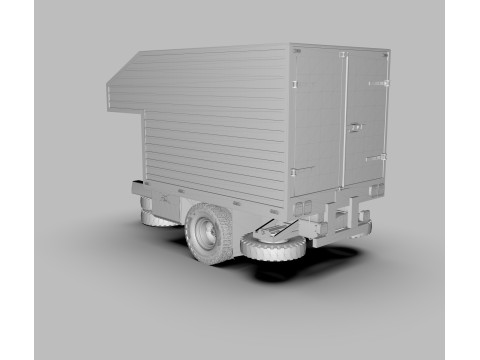 Aluminum Cargo Box Truck Modelo 3D