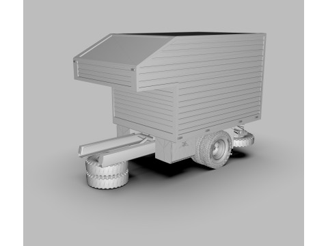 Aluminum Cargo Box Truck Modelo 3D