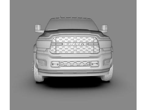 Dodge Ram 3500 2024 Heavy Duty Pickup Truck Model 3D