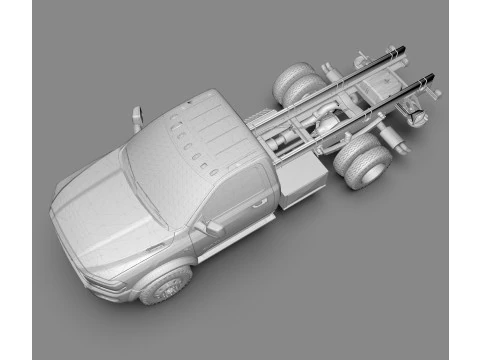 Dodge Ram 3500 2024 Heavy Duty Pickup Truck 3D Model