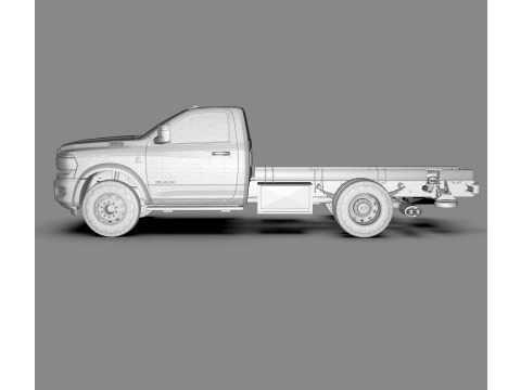 Dodge Ram 3500 2024 Heavy Duty Pickup Truck 3D Model