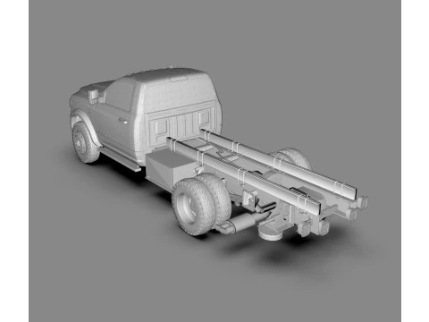 Dodge Ram 3500 2024 Heavy Duty Pickup Truck 3D Model