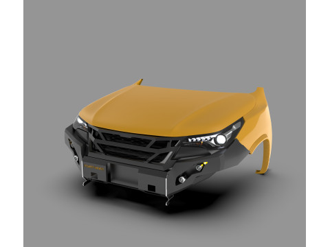 Ecotechne Front Bumper for Toyota Fortuner 3D Model