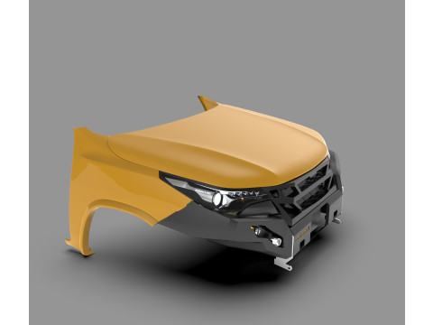 Ecotechne Front Bumper for Toyota Fortuner Modello 3D