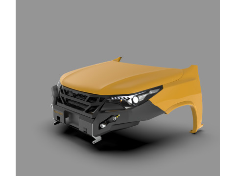 Ecotechne Front Bumper for Toyota Fortuner Modello 3D