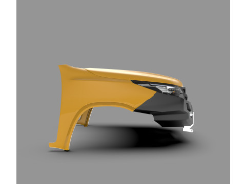 Ecotechne Front Bumper for Toyota Fortuner Modello 3D