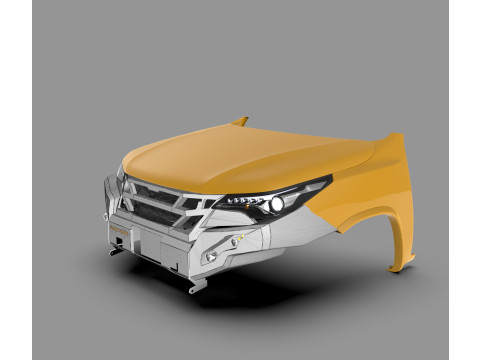 Ecotechne Front Bumper for Toyota Fortuner Modello 3D