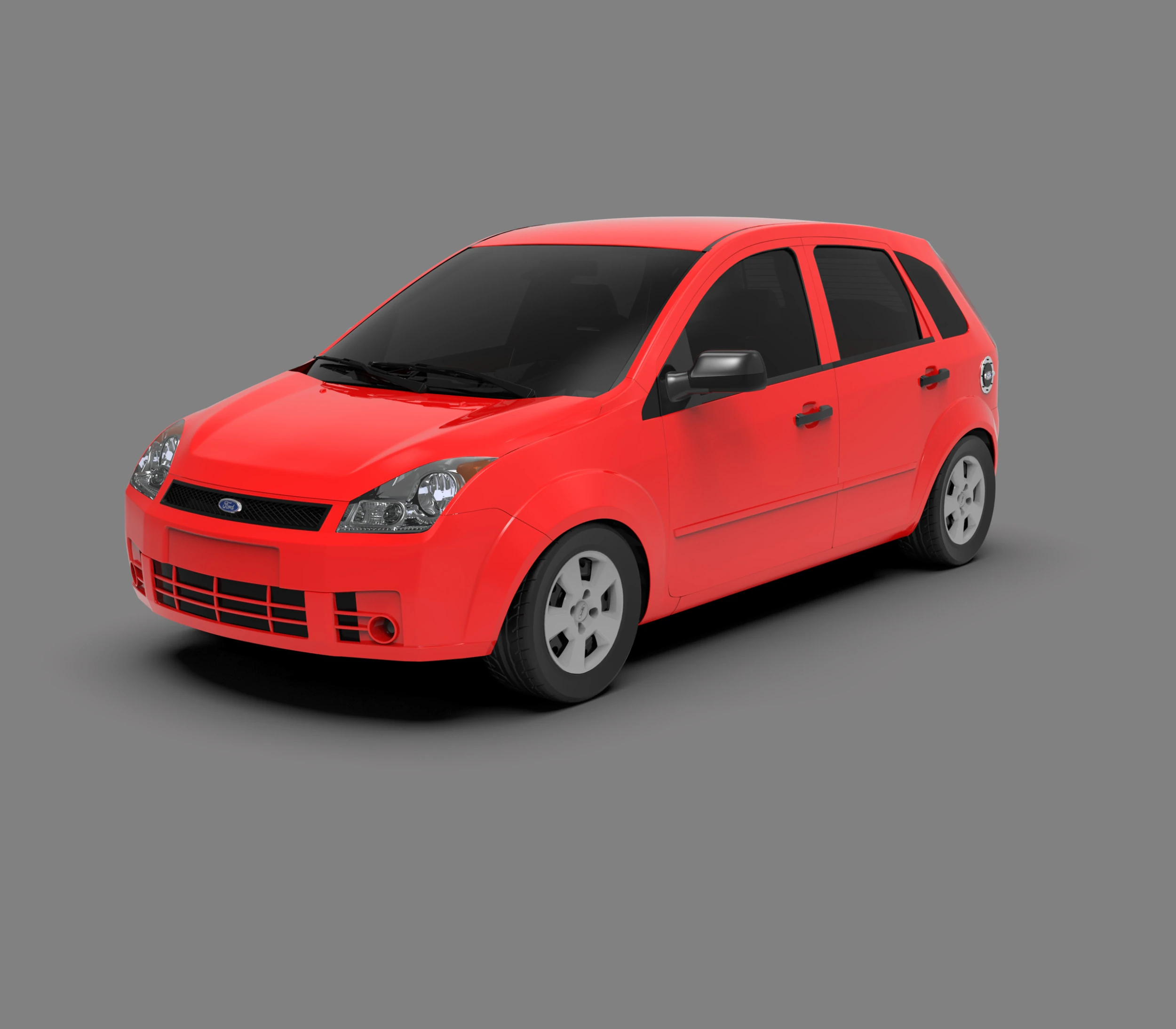 Fiesta Max 2010 3D Model .c4d .max .obj .3ds .fbx .stl .blend 