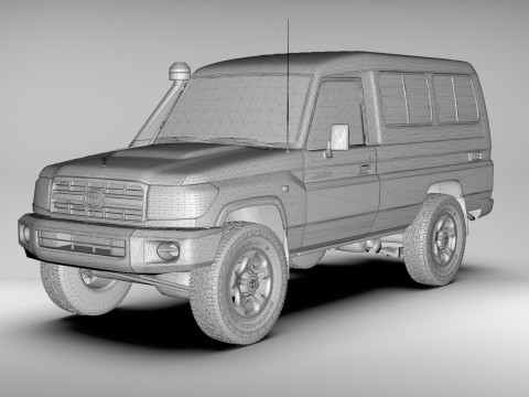 Toyota Land Cruiser J78 2014-2023 3D Модель