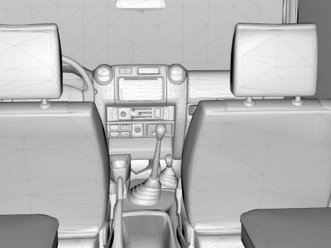 Toyota Land Cruiser J78 2014-2023 3D Model