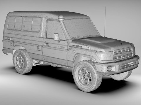 Toyota Land Cruiser J78 2014-2023 3D Модель