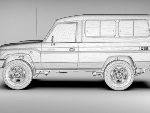 Toyota Land Cruiser J78 2014-2023 3D Модель