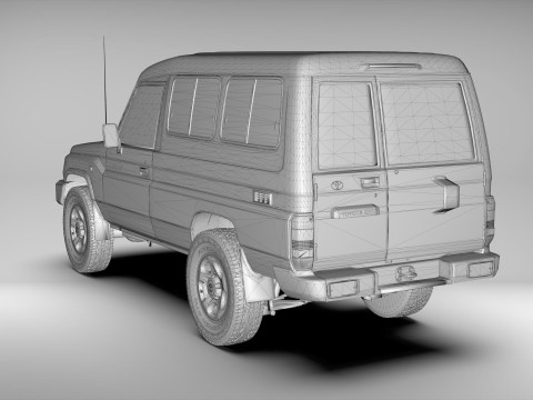 Toyota Land Cruiser J78 2014-2023 3D Модель