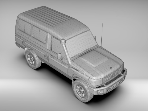 Toyota Land Cruiser J78 2014-2023 3D Модель