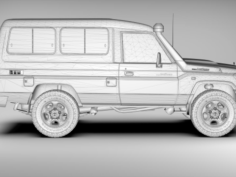 Toyota Land Cruiser J78 2014-2023 3D Модель