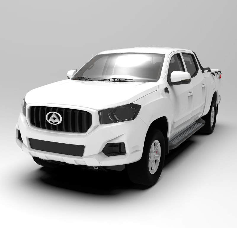 Maxus T60 Double Cab 3D Model .c4d .max .obj .3ds .fbx .stl .blend