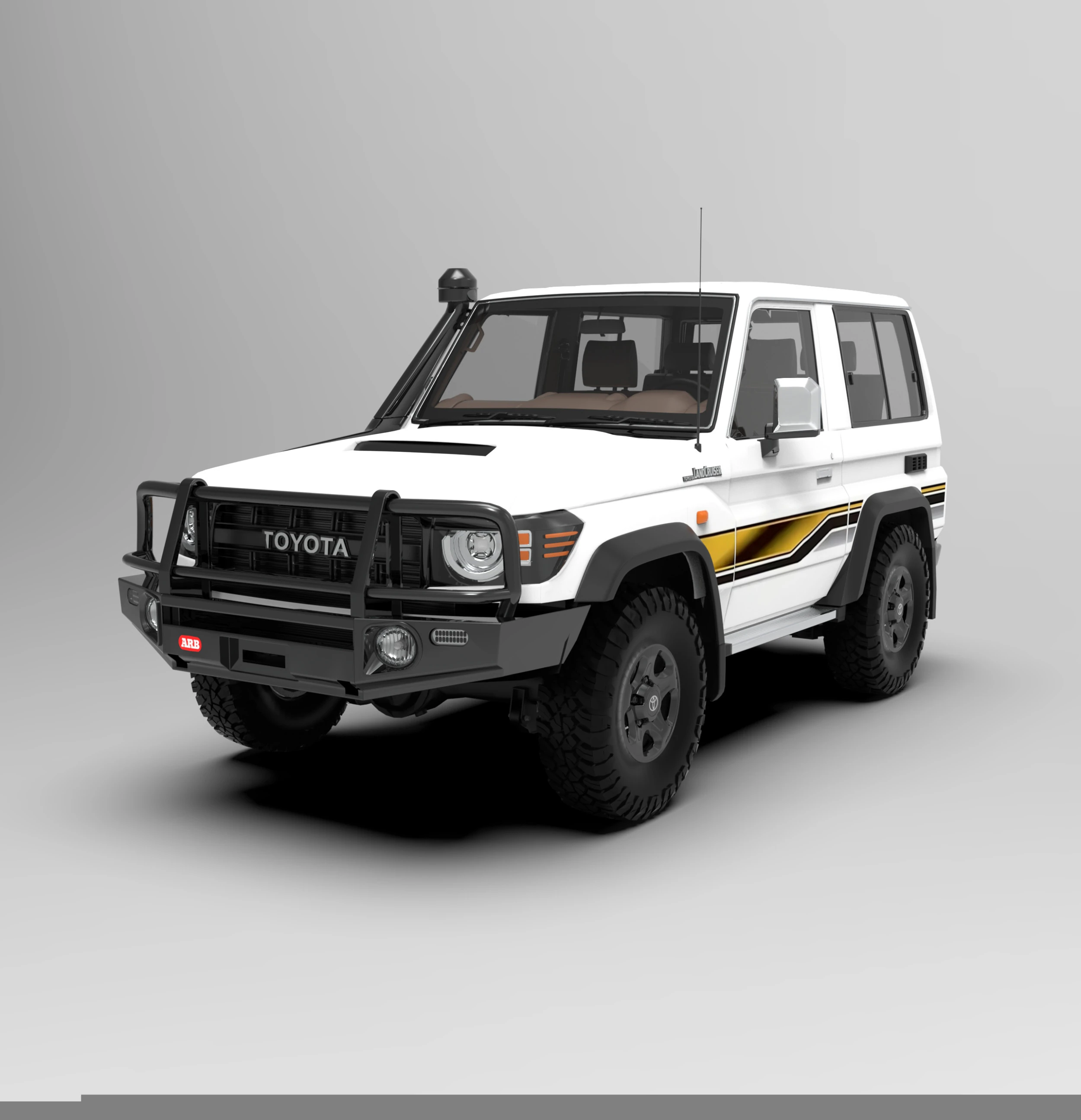Toyota Land Cruiser J71 3door 3D Model .c4d .max .obj .3ds .fbx .stl .blend 