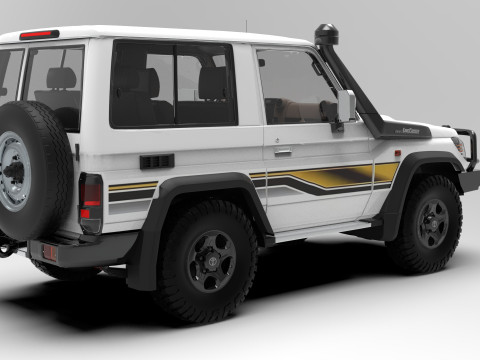 Toyota Land Cruiser J71 3door Modelo 3D