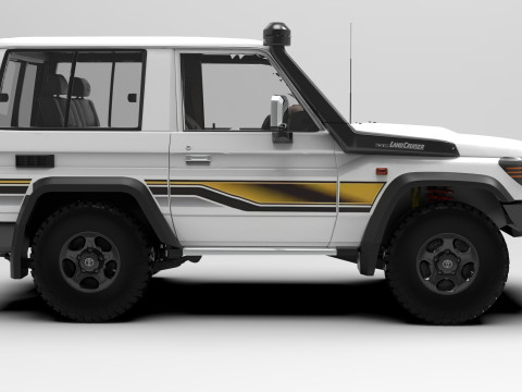 Toyota Land Cruiser J71 3door Modelo 3D