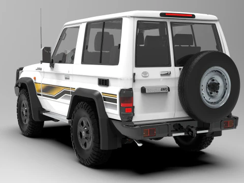 Toyota Land Cruiser J71 3door 3D Model