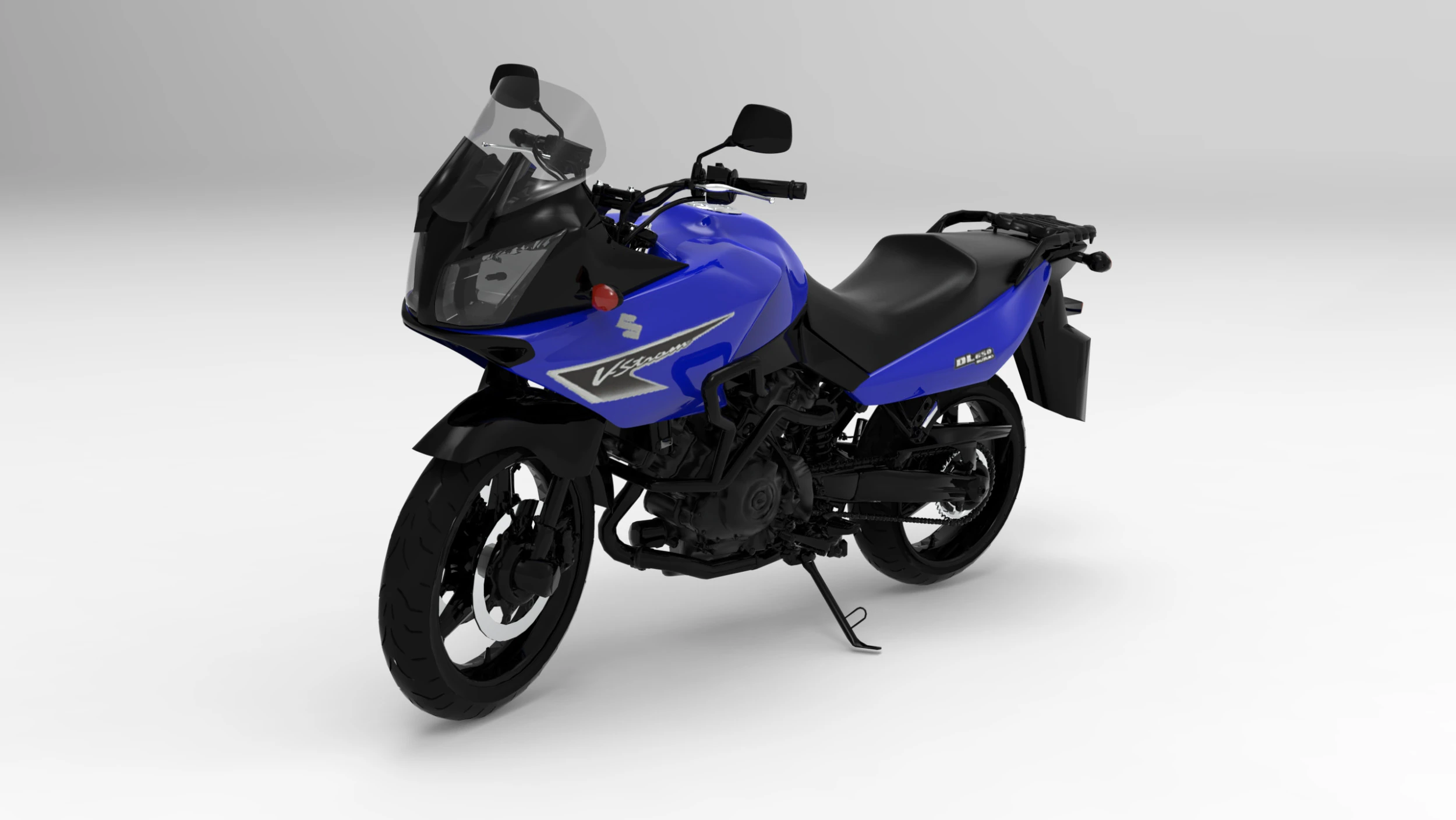 Suzuki V-Strom DL650 2014 3D Model .c4d .max .obj .3ds .fbx .stl .blend