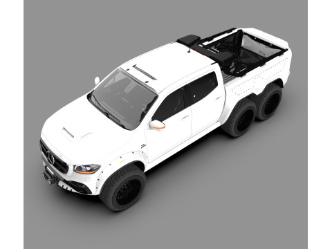 Mercedes-Benz X-Class 6x6 3D 模型