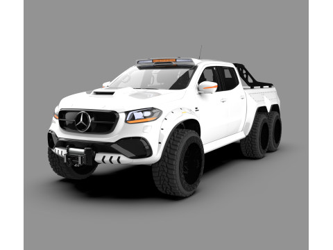 Mercedes-Benz X-Class 6x6 3D 模型