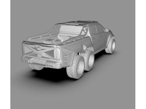 Mercedes-Benz X-Class 6x6 3D 模型