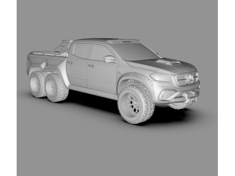 Mercedes-Benz X-Class 6x6 3D 模型