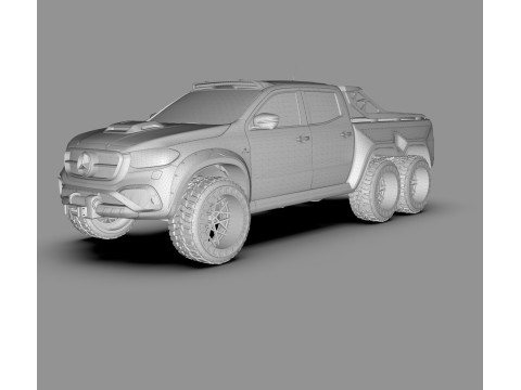 Mercedes-Benz X-Class 6x6 3D 模型