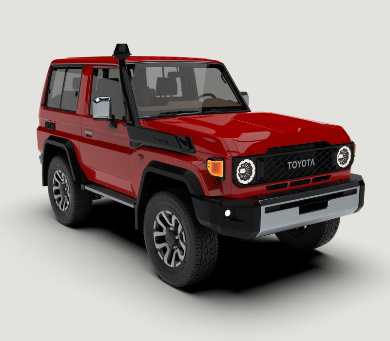 Toyota Land Cruiser J71 2024 3D Model .c4d .max .obj .3ds .fbx .stl .blend