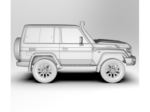 Toyota Land Cruiser J71 2024 3D Model