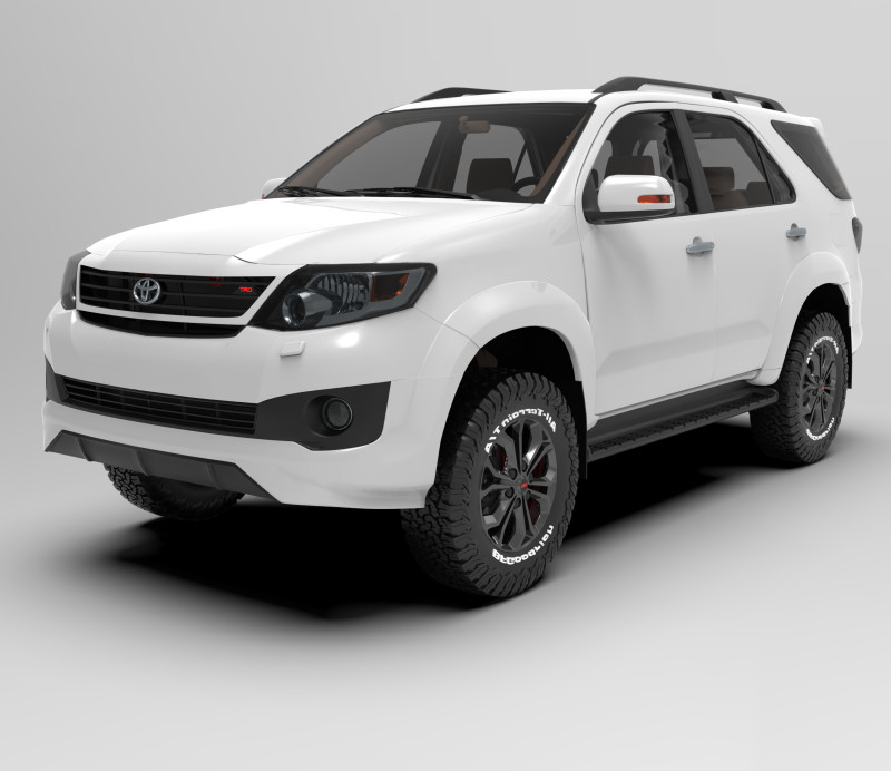 Toyota Sw4 Fortuner TRD Sportivo 2014 3Dモデル .c4d .max .obj .3ds .fbx .stl .blend 