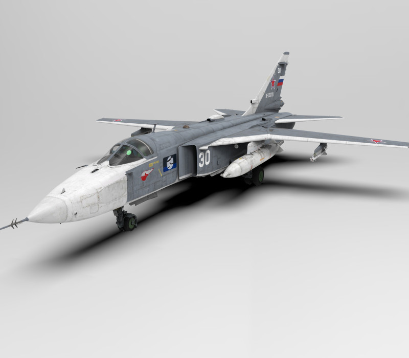 Sukhoi SU-24MR Fencer-E Russia 3D 모델 .c4d .max .obj .3ds .fbx .stl .blend