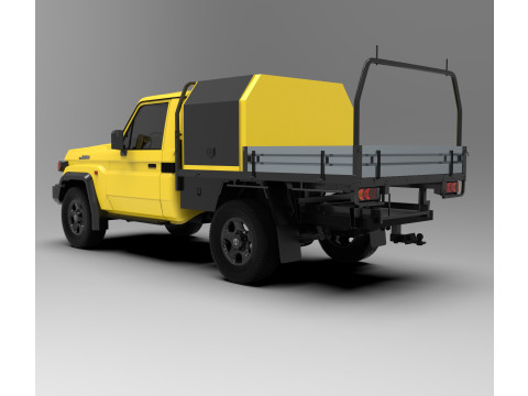 Toyota Land Cruiser J79 Single Cab 2024 Modello 3D