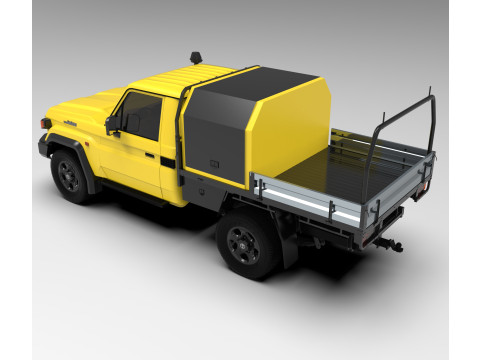 Toyota Land Cruiser J79 Single Cab 2024 Modello 3D