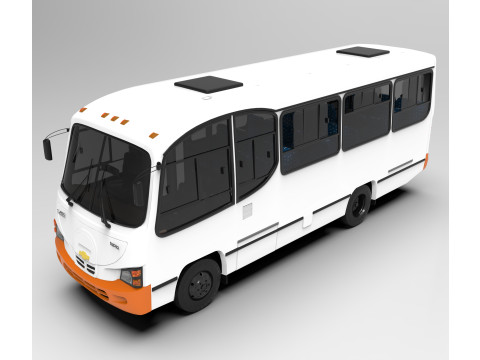 Chevrolet NPR Servibus Granate 3D Модель